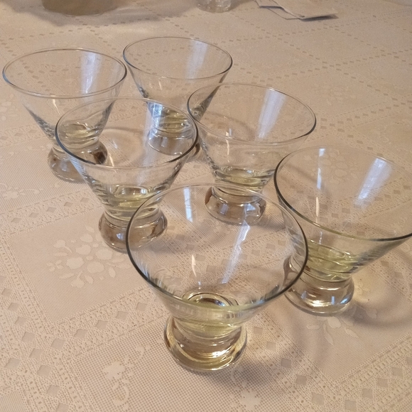 Other - 🆕 6 Vintage, MCM, Atomic, Dessert, Cocktail Martini, Flared, Wide, NWOT